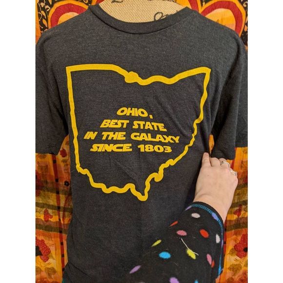 Size M Men's Star Wars Ohio Graphic Etsy T-Shirt; Where I'm From; Grey; NWOT - Picture 5 of 8